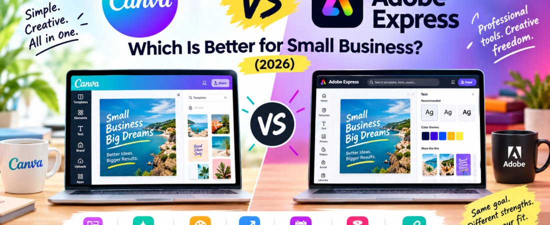 Canva vs Adobe Express: Which Is Better for Small Business?